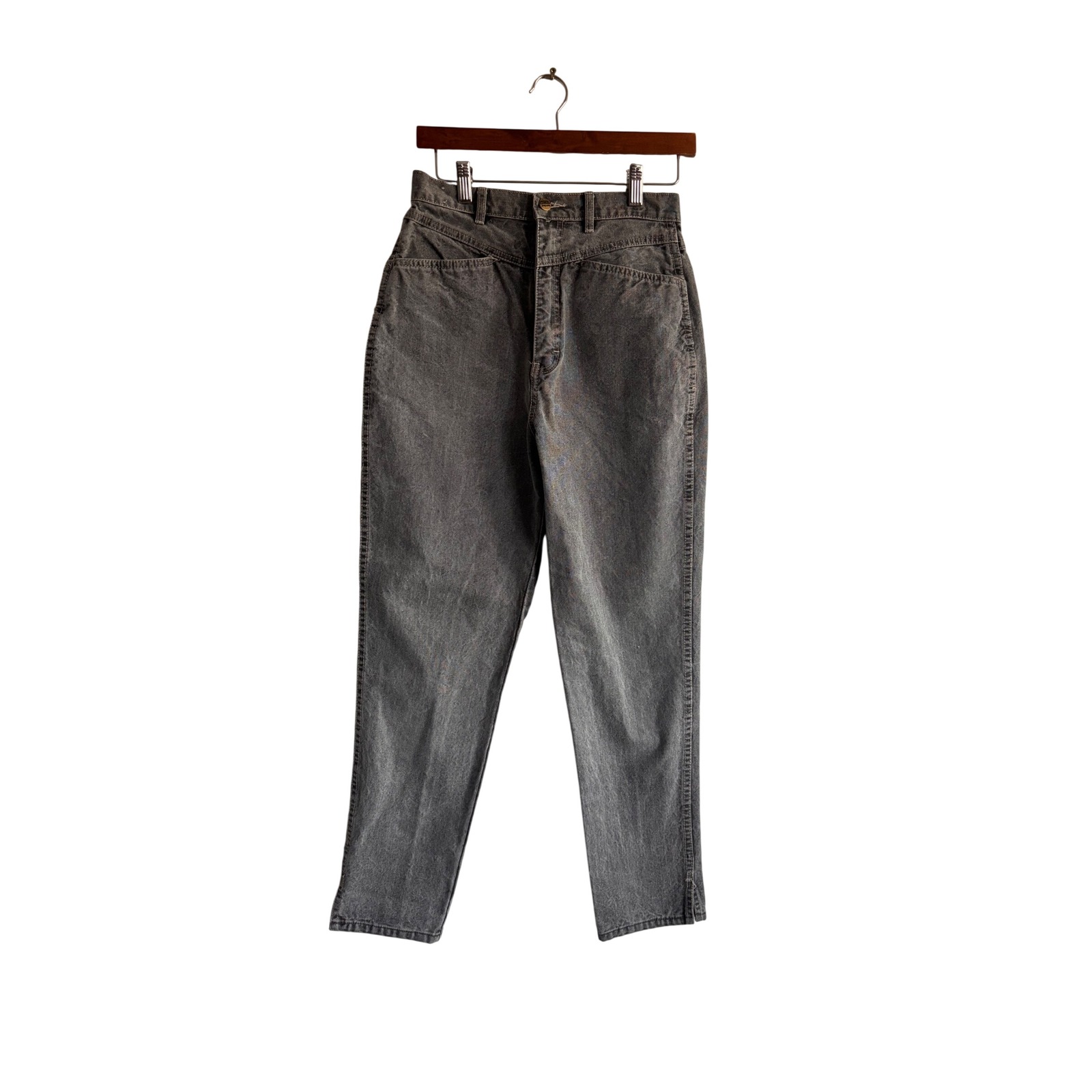 Bonjour Jeans Women's Gray Wash High Waisted Denim Pants Size 9
